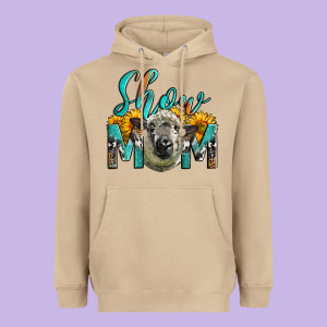 Western Show Mom Sheep Heavyweight Hoodie Designed By Lillyallendesigns