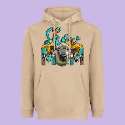 Western Show Mom Sheep Heavyweight Hoodie Designed By Lillyallendesigns