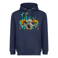 Navy Western Show Mom Sheep Heavyweight Hoodie - LillyAllenDesigns