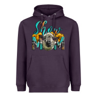 Plum Western Show Mom Sheep Heavyweight Hoodie - LillyAllenDesigns