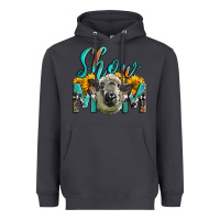Smoke Western Show Mom Sheep Heavyweight Hoodie - LillyAllenDesigns