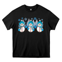 Black snowman winter Heavy Core Tee - JahusDesignShop