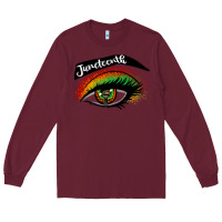 Burgundy juneteenth eyelash cowgirl Long Sleeve Tee - CowGirlArtShop