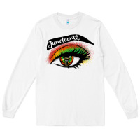 White juneteenth eyelash cowgirl Long Sleeve Tee - CowGirlArtShop