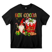 Black Christmas gnome hot cocoa Heavy Core Tee - MaliasSmallBusiness