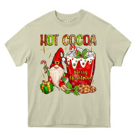 Mossy Christmas gnome hot cocoa Heavy Core Tee - MaliasSmallBusiness