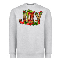 Heather Grey joy christmas with elf bbs Heavyweight Sweatshirt - BundleAndBundleShop