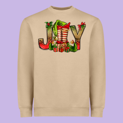 Joy Christmas With Elf Bbs Heavyweight Sweatshirt Designed By Bundleandbundleshop