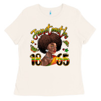Bone juneteenth 1865 black woman Ladies Tee - LillyAllenDesigns