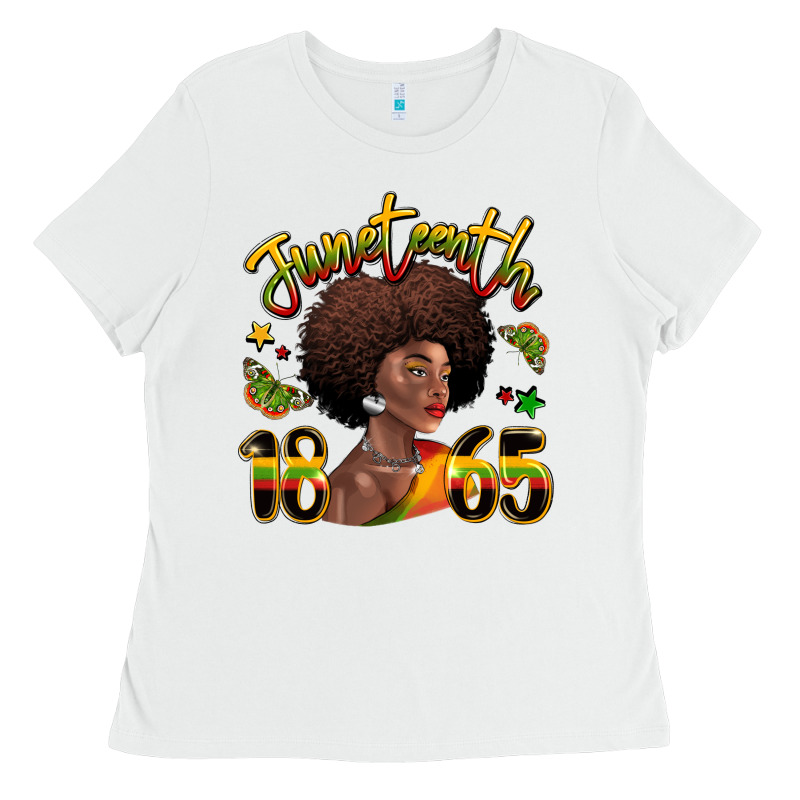 Juneteenth 1865 Black Woman Ladies Tee by LillyAllenDesigns | Teevron