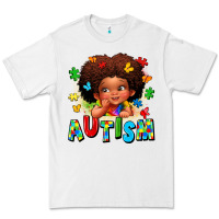 White autism afro girl Premium Tee - LillyAllenDesigns