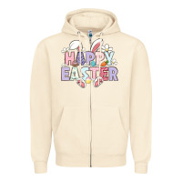 Sandshell happy easter Zipper Hoodie - LillyAllenDesigns