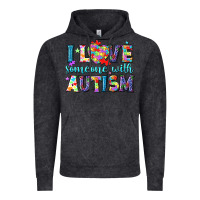 Vintage Black I love someone with Autism Vintage Hoodie - NancyCooperArtShop