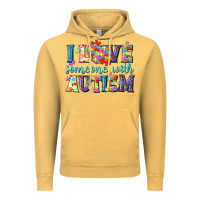 Vintage Mustard I love someone with Autism Vintage Hoodie - NancyCooperArtShop