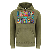 Vintage Olive I love someone with Autism Vintage Hoodie - NancyCooperArtShop