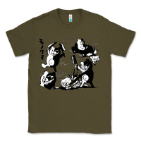 Army Green monokuma 1 Classic Tee - tuanDangUi