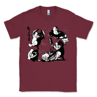 Burgundy monokuma 1 Classic Tee - tuanDangUi