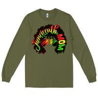 Army Green juneteenth mom Long Sleeve Tee - CowGirlArtShop