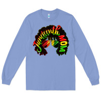 Colony Blue juneteenth mom Long Sleeve Tee - CowGirlArtShop