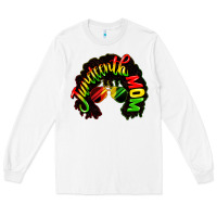White juneteenth mom Long Sleeve Tee - CowGirlArtShop