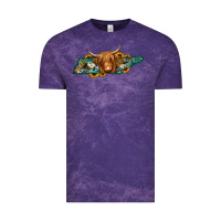 Cloud Purple tennessee map long haired cow Vintage Tee - Jasminsmagicworld