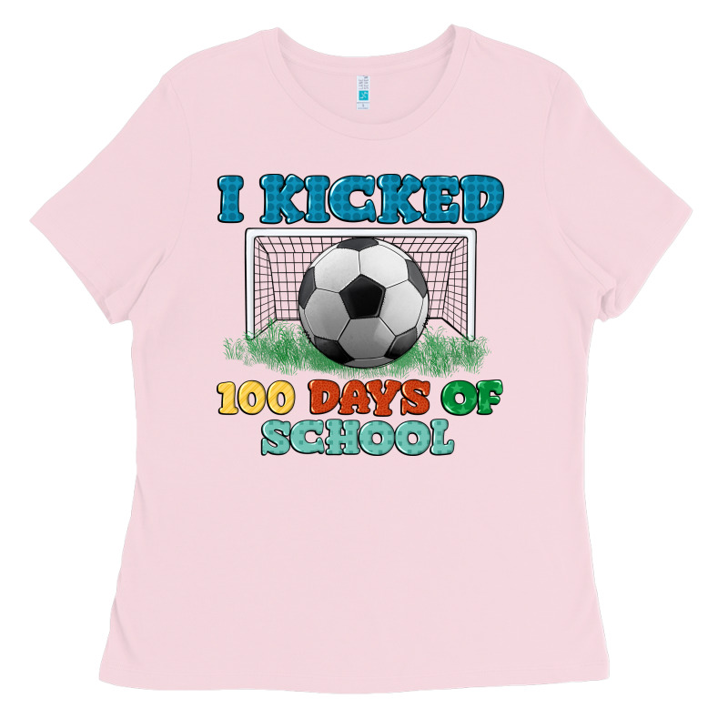 I Kicked 100 Days Of School Ladies Tee by LillyAllenDesigns | Teevron