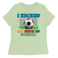 Matcha i kicked 100 days of school Ladies Tee - LillyAllenDesigns