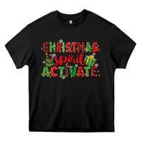 Black christmas spirit activate Heavy Core Tee - MaliasSmallBusiness