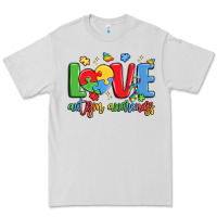 Dove Grey love autism awareness Premium Tee - LillyAllenDesigns