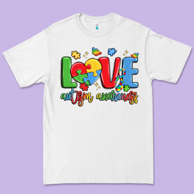 Love Autism Awareness Premium Tee Designed By Lillyallendesigns