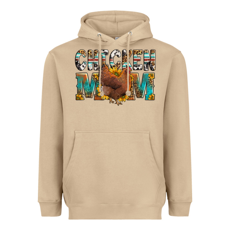 Chicken Mom Heavyweight Hoodie by LillyAllenDesigns | Teevron