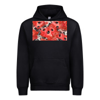 Black watermelon strawberry cowhide cup Urban Hoodie - BarkalooDesign