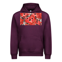Mauve Wine watermelon strawberry cowhide cup Urban Hoodie - BarkalooDesign
