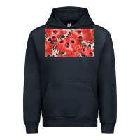 Navy watermelon strawberry cowhide cup Urban Hoodie - BarkalooDesign