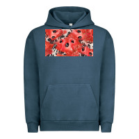 Pigment Midnight Navy watermelon strawberry cowhide cup Urban Hoodie - BarkalooDesign