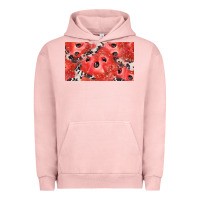 Pigment Salmon watermelon strawberry cowhide cup Urban Hoodie - BarkalooDesign