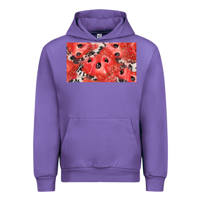 Watermelon Strawberry Cowhide Cup Urban Hoodie by BarkalooDesign | Teevron