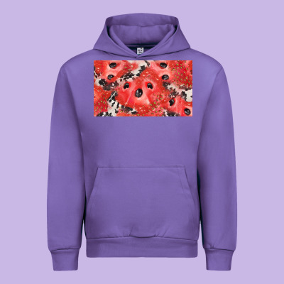 Watermelon Strawberry Cowhide Cup Urban Hoodie Designed By Barkaloodesign