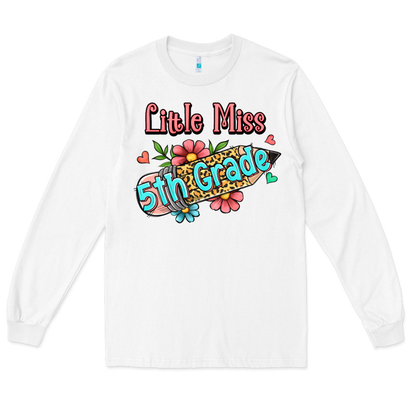 Little Miss Fifth Grade Long Sleeve Tee by Jasminsmagicworld | Teevron