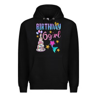 Black birthday girl 6 Premium Hoodie - BundleAndBundleShop