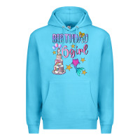 Ocean Blue birthday girl 6 Premium Hoodie - BundleAndBundleShop