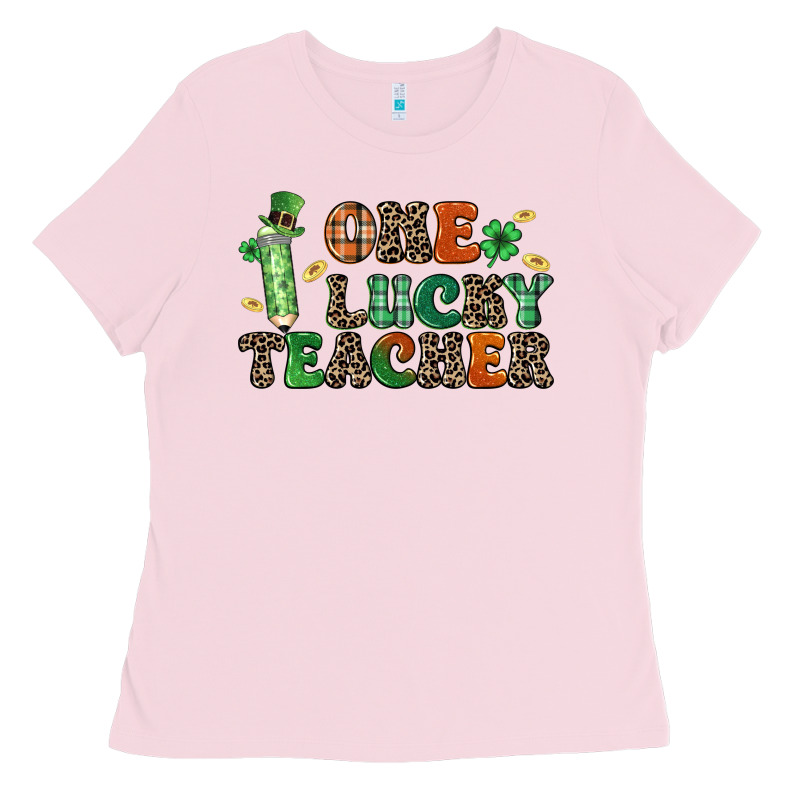 One Lucky Teacher Ladies Tee by LillyAllenDesigns | Teevron