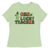 Matcha one lucky teacher Ladies Tee - LillyAllenDesigns