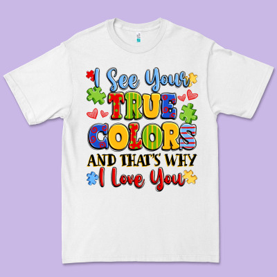 Colorful Love Message Premium Tee Designed By Lillyallendesigns