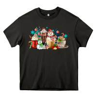 Asphalt christmas coffee Heavy Core Tee - MaliasSmallBusiness