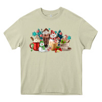 Mossy christmas coffee Heavy Core Tee - MaliasSmallBusiness