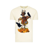 Vintage Arctic Scarecrow with Pumpkin Vintage Tee - texasbilliewilder