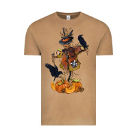 Vintage Camel Scarecrow with Pumpkin Vintage Tee - texasbilliewilder