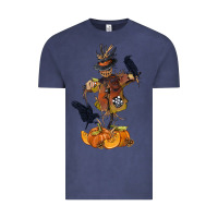 Scarecrow With Pumpkin Vintage Tee | Teevron