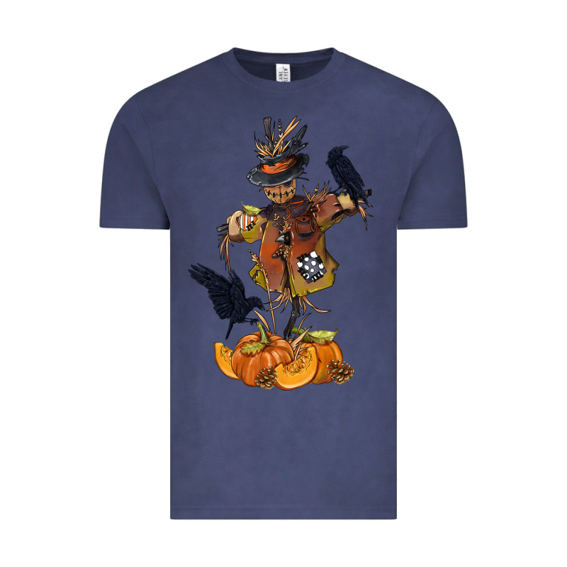 Scarecrow With Pumpkin Vintage Tee by texasbilliewilder | Teevron